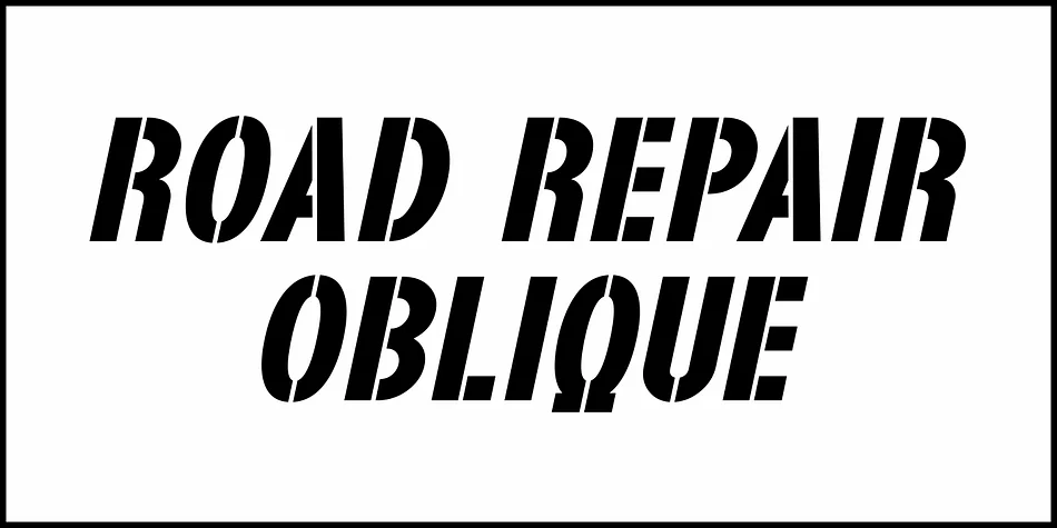 ROAD REPAIR JNL by Jeff Levine Fonts — Display Font — thumbnail 4