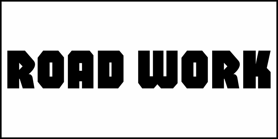 ROAD WORK JNL by Jeff Levine Fonts — Display Font — thumbnail 2