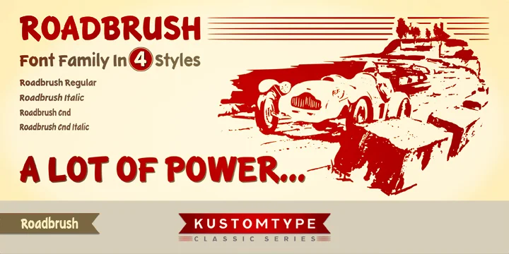 Roadbrush by Kustomtype — Decorative Font — thumbnail 2