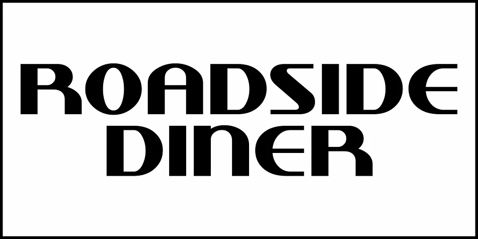 ROADSIDE DINER JNL by Jeff Levine Fonts — Display Font — thumbnail 2