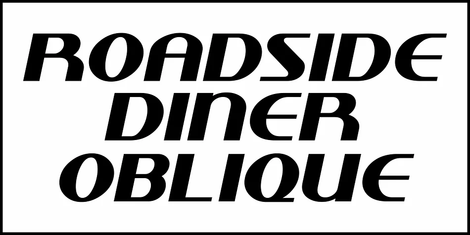 ROADSIDE DINER JNL by Jeff Levine Fonts — Display Font — thumbnail 4