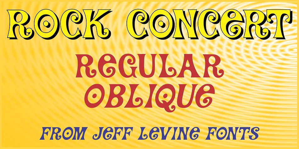 ROCK CONCERT JNL by Jeff Levine Fonts — Display Font