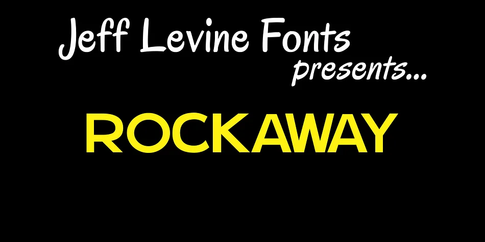 ROCKAWAY JNL by Jeff Levine Fonts — Display Font