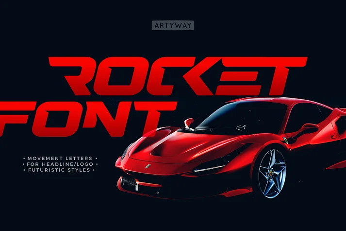 Rocket T by Artyway — Display Font