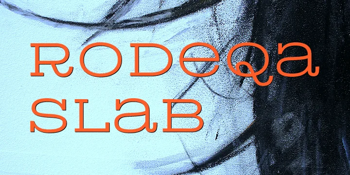 Rodeqa Slab 4F by 4th february — Decorative Font