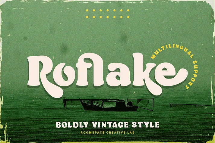 Roflake by roomspace — Display Font