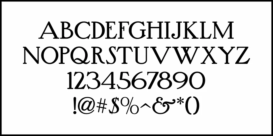 ROMAN NOUVEAU JNL by Jeff Levine Fonts — Decorative Font — thumbnail 3