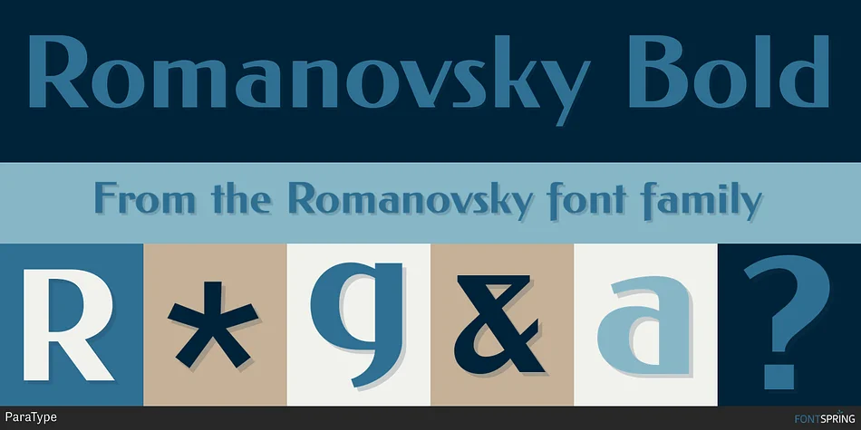 Romanovsky by ParaType — Display Font — thumbnail 2