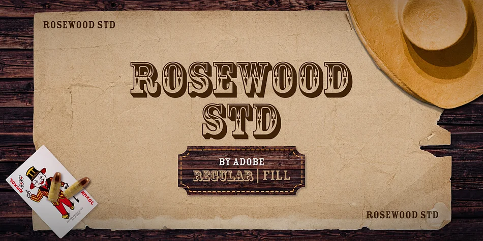 ROSEWOOD STD by Adobe — Decorative Font