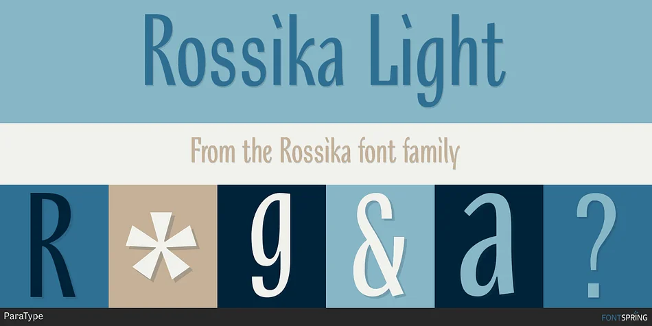 Rossika by ParaType — Display Font
