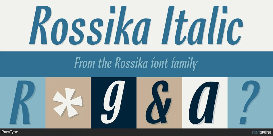 Rossika by ParaType — Display Font — thumbnail 4