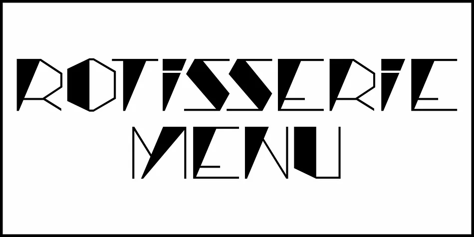 ROTISSERIE MENU JNL by Jeff Levine Fonts — Display Font — thumbnail 2
