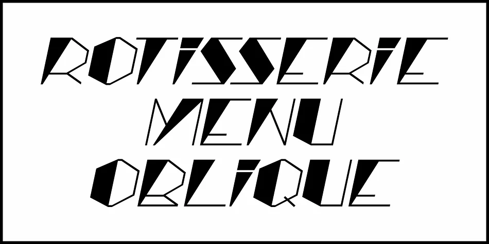 ROTISSERIE MENU JNL by Jeff Levine Fonts — Display Font — thumbnail 4