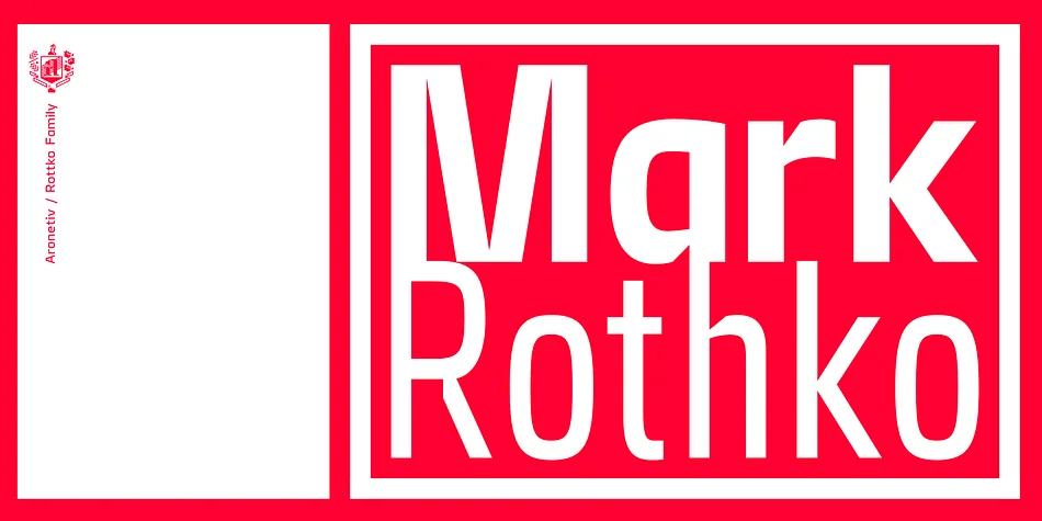 Rottko by Aronetiv — Display Font — thumbnail 9
