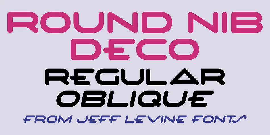 ROUND NIB DECO JNL by Jeff Levine Fonts — Decorative Font