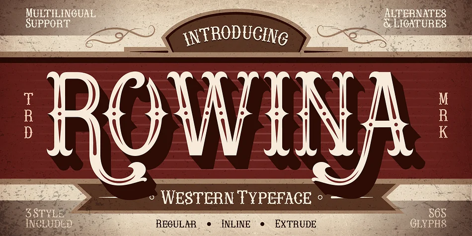 Rowina by Burntilldead — Decorative Font