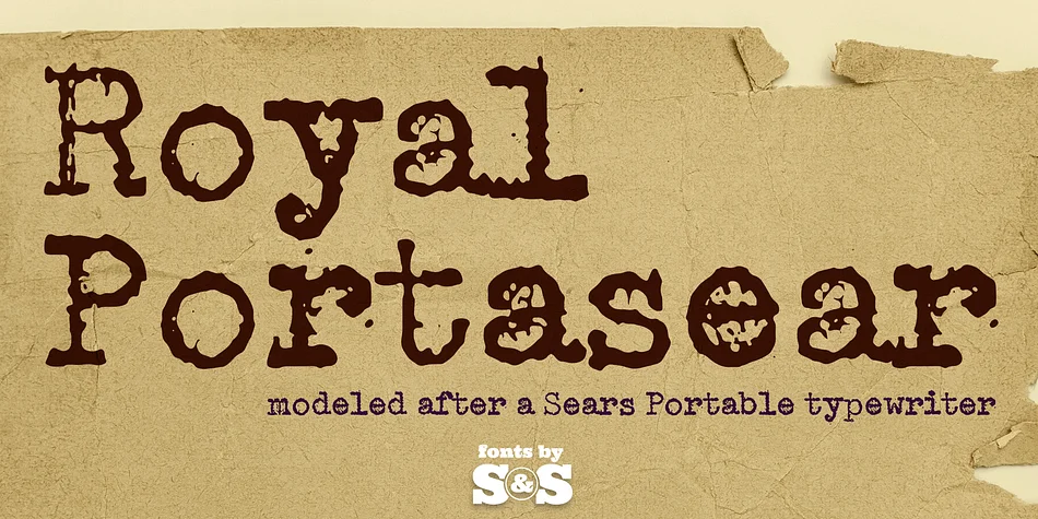 Royal Portasear by Stiggy & Sands β Decorative Font