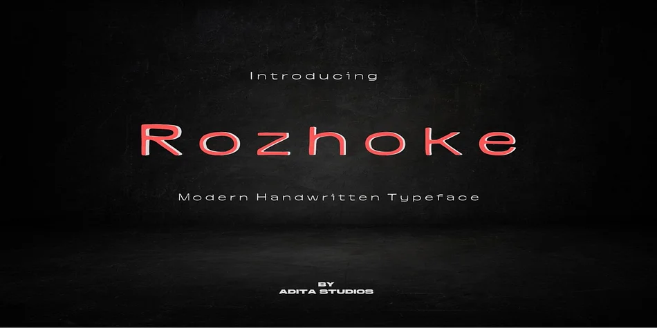 Rozhoke by Aditastudios — Decorative Font