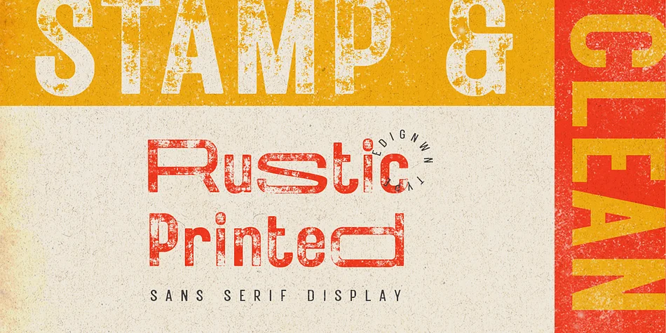 Rustic Printed by Edignwn Type — Display Font