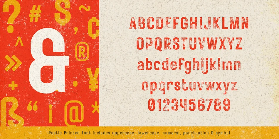 Rustic Printed by Edignwn Type — Display Font — thumbnail 6