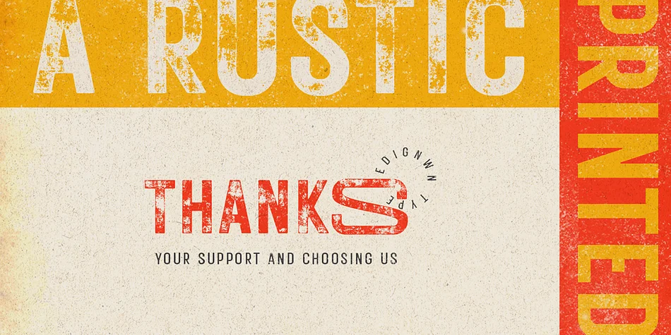 Rustic Printed by Edignwn Type — Display Font — thumbnail 8