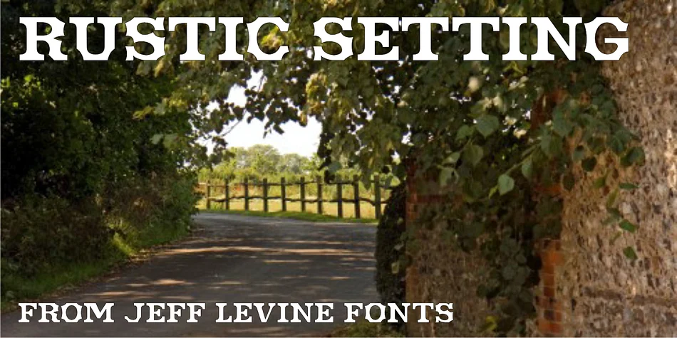 RUSTIC SETTING JNL by Jeff Levine Fonts — Decorative Font