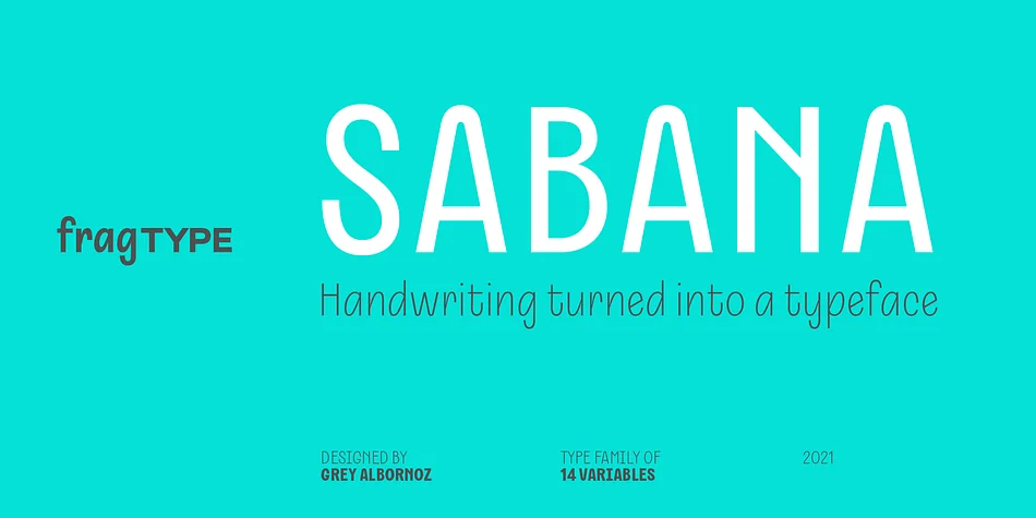 Sabana by fragTYPE β Display Font