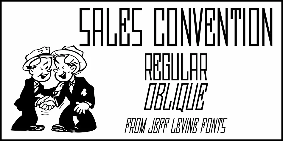 SALES CONVENTION JNL by Jeff Levine Fonts — Display Font
