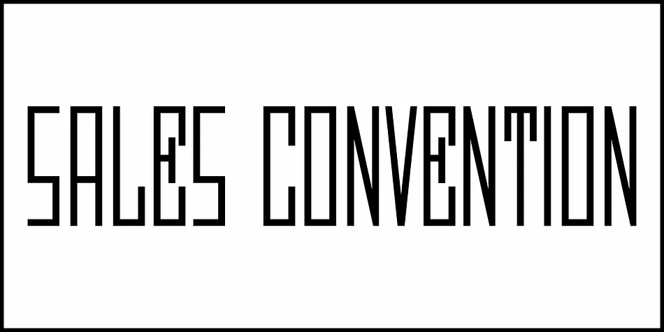 SALES CONVENTION JNL by Jeff Levine Fonts — Display Font — thumbnail 2
