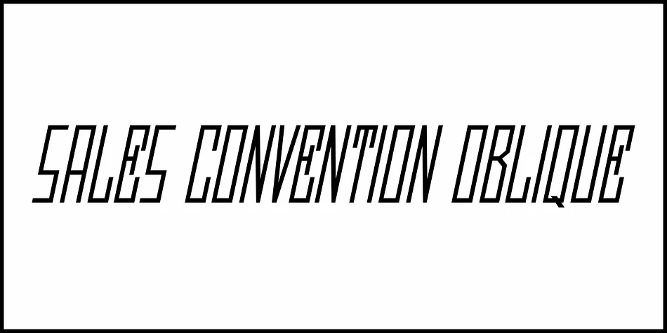 SALES CONVENTION JNL by Jeff Levine Fonts — Display Font — thumbnail 4