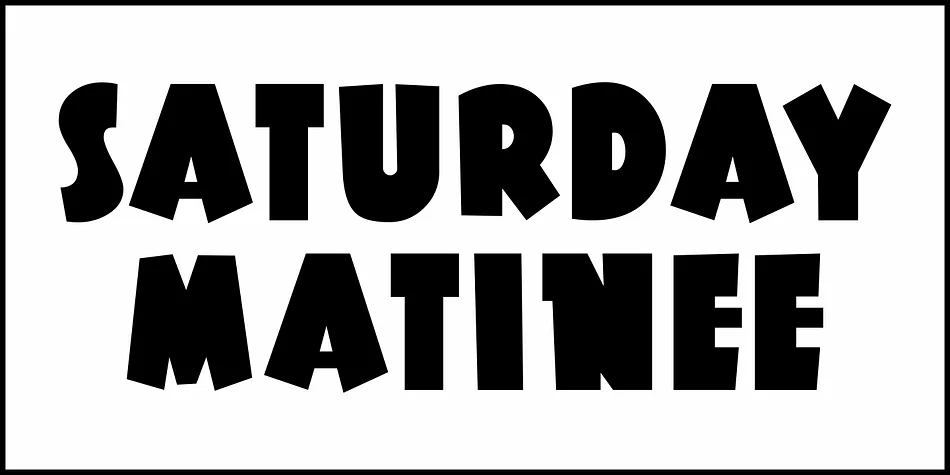 Saturday Matinee JNL by Jeff Levine Fonts — Display Font — thumbnail 2