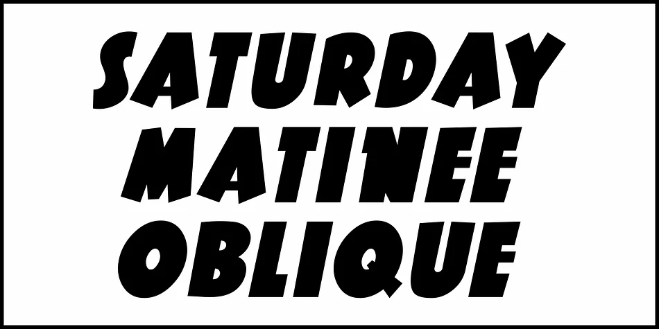 Saturday Matinee JNL by Jeff Levine Fonts — Display Font — thumbnail 4
