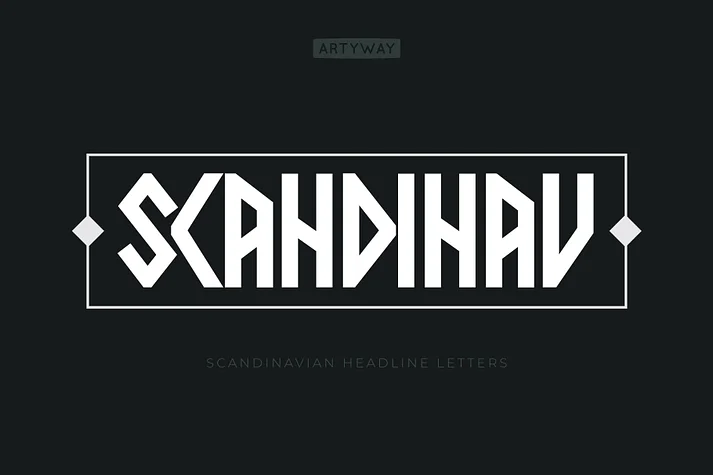 Scandinav by Artyway — Display Font