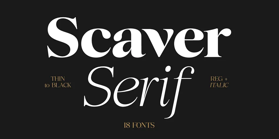 Scaver by Glyphminds Studios — Display Font