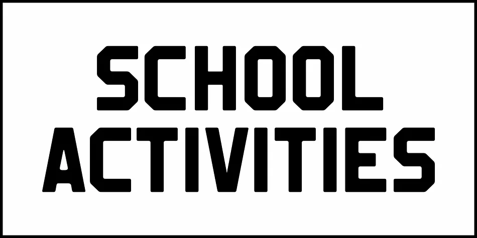 SCHOOL ACTIVITIES JNL by Jeff Levine Fonts — Display Font — thumbnail 2