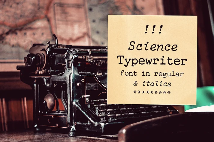Science Typewriter by Ana's Fonts — Decorative Font