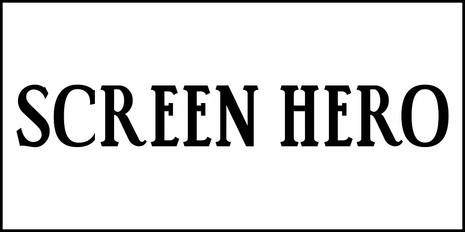 SCREEN HERO JNL by Jeff Levine Fonts — Decorative Font — thumbnail 2