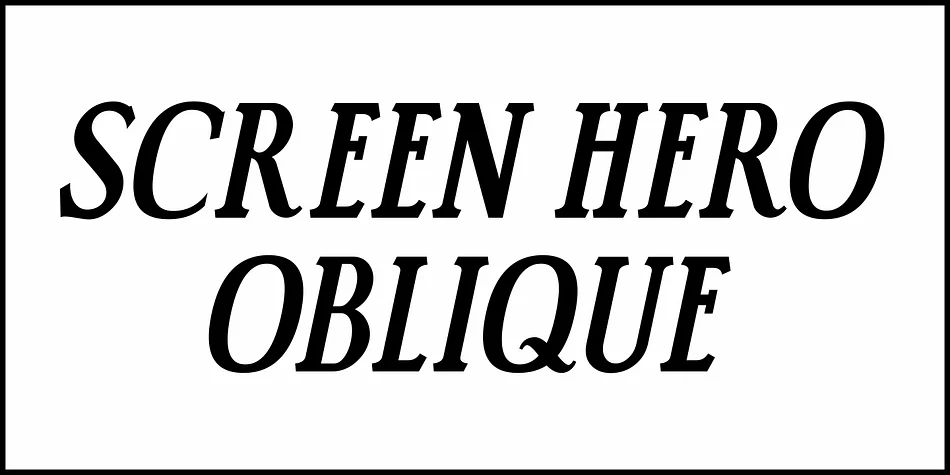 SCREEN HERO JNL by Jeff Levine Fonts — Decorative Font — thumbnail 4