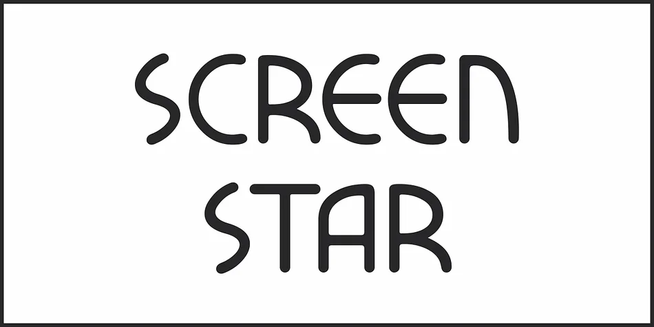 SCREEN STAR JNL by Jeff Levine Fonts — Display Font — thumbnail 2