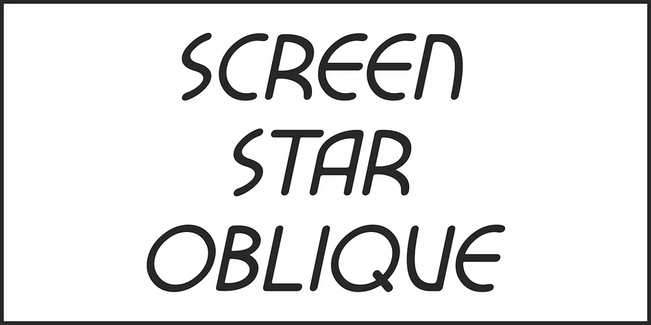 SCREEN STAR JNL by Jeff Levine Fonts — Display Font — thumbnail 4