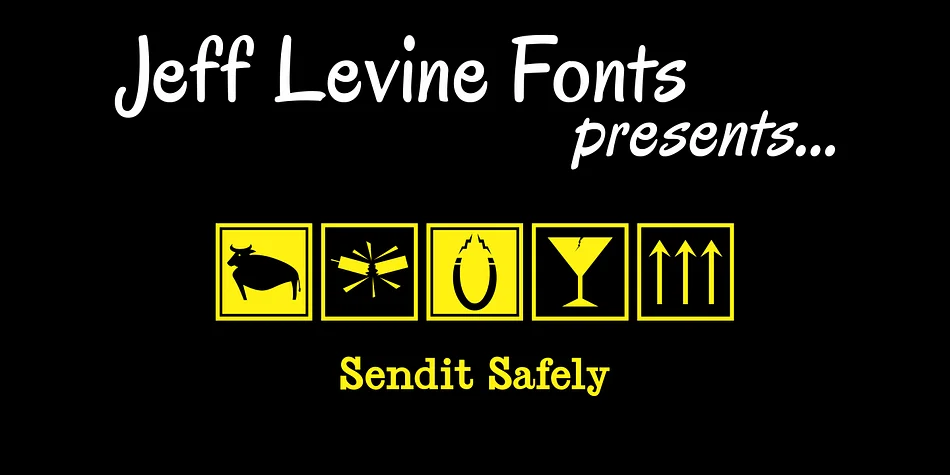 Sendit Safely JNL by Jeff Levine Fonts — Dingbats Font