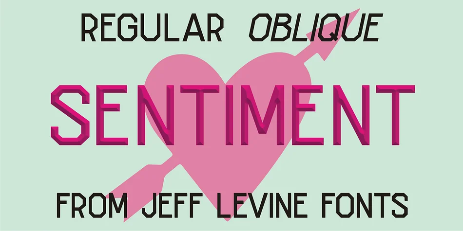 SENTIMENT JNL by Jeff Levine Fonts — Display Font