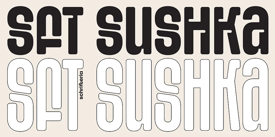 SFT SUSHKA by Schrifteria Foundry — Display Font
