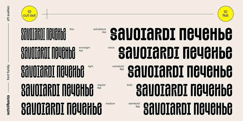 SFT SUSHKA by Schrifteria Foundry — Display Font — thumbnail 3
