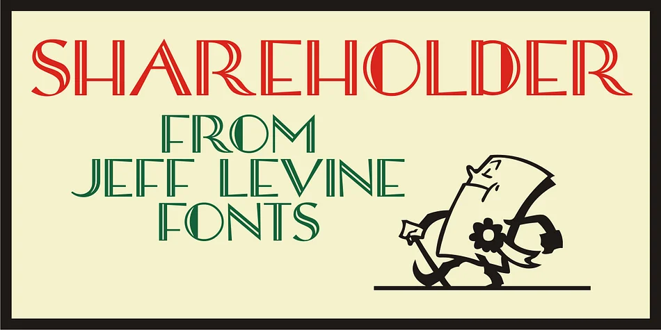 SHAREHOLDER JNL by Jeff Levine Fonts — Decorative Font