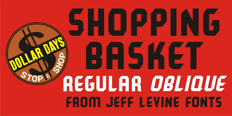 SHOPPING BASKET JNL by Jeff Levine Fonts — Display Font
