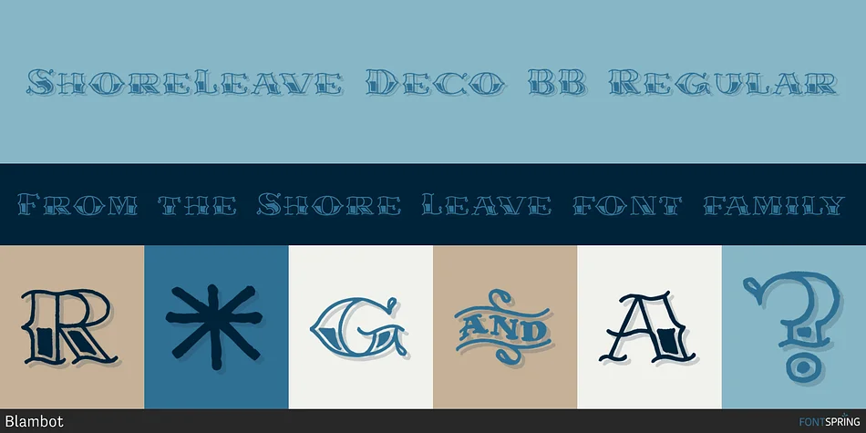 Shore Leave by Blambot — Decorative Font