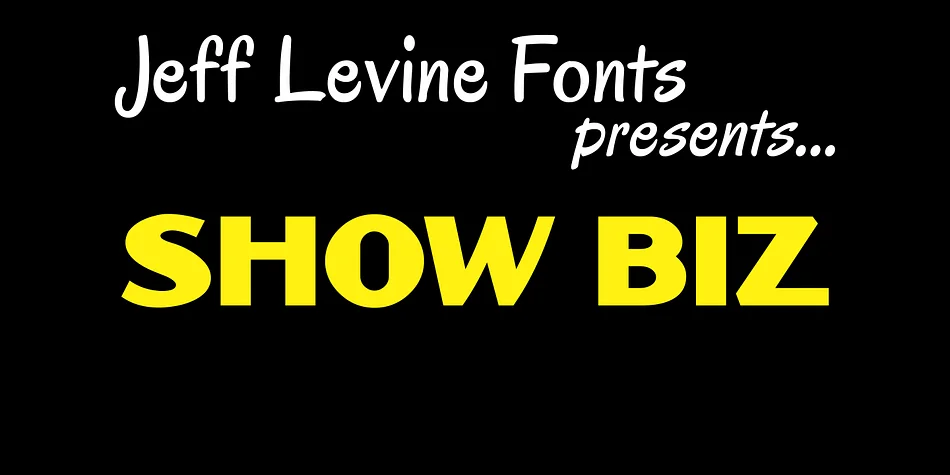 SHOW BIZ JNL by Jeff Levine Fonts — Display Font