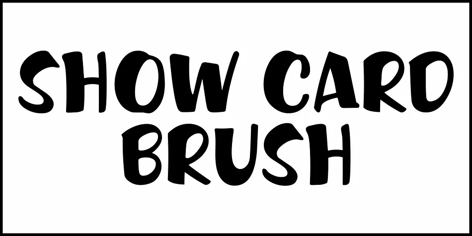 SHOW CARD BRUSH JNL by Jeff Levine Fonts — Display Font — thumbnail 2