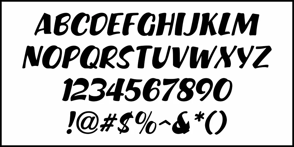 SHOW CARD BRUSH JNL by Jeff Levine Fonts — Display Font — thumbnail 5